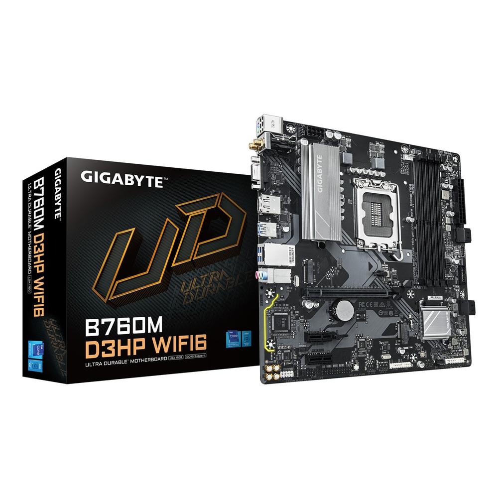 PLACA BASE GIGABYTE B760M D3HP WIFI6 LGA 1700 MATX 4X DDR5