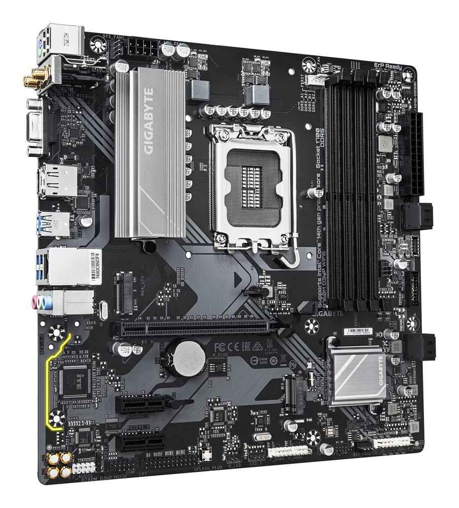 PLACA BASE GIGABYTE B760M D3HP WIFI6 LGA 1700 MATX 4X DDR5