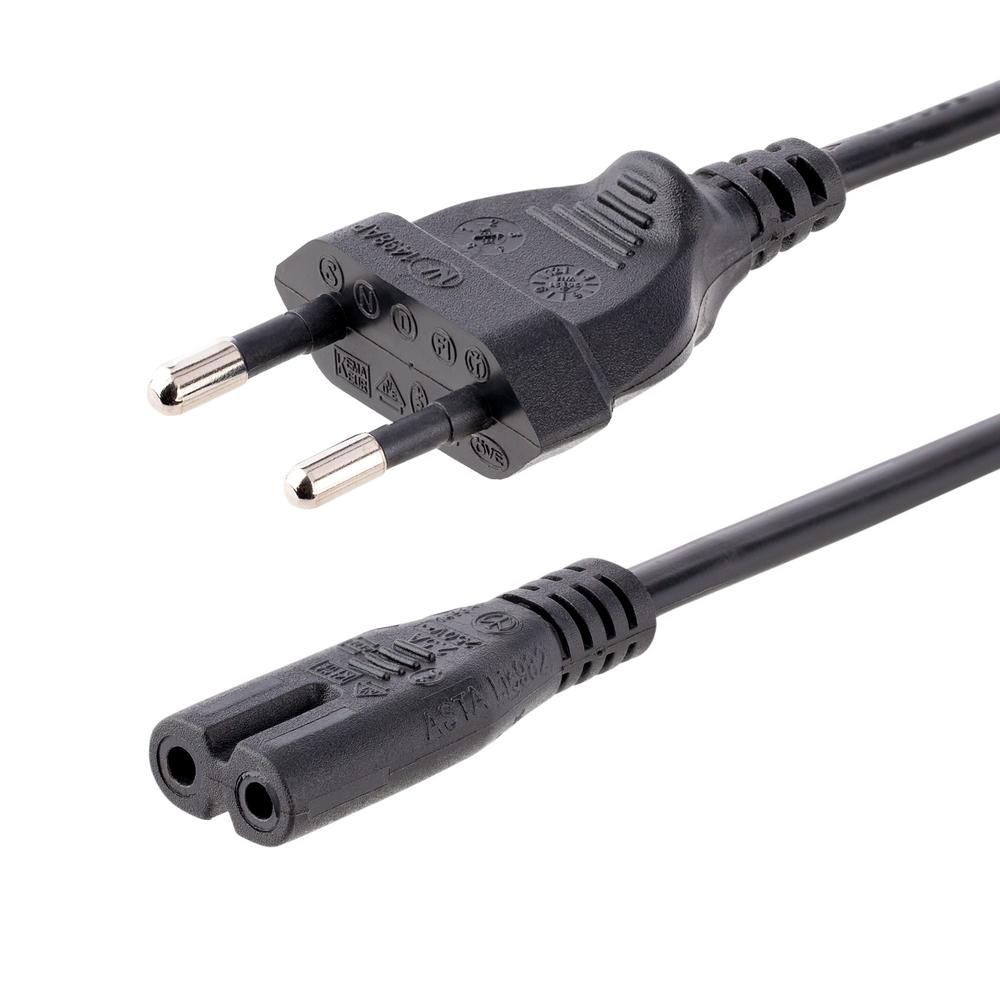 CABLE CEE7/16 A C7 STARTECH 2M/ MACHO-MACHO/ NEGRO