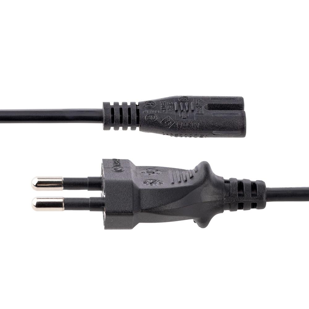 CABLE CEE7/16 A C7 STARTECH 2M/ MACHO-MACHO/ NEGRO