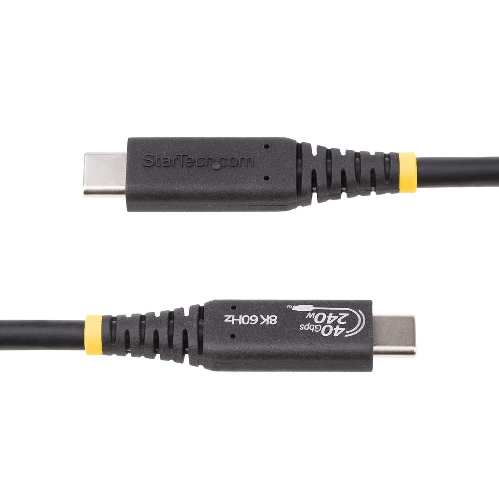 CABLE USB TIPO C STARTECH 0.50M/ MACHO-MACHO/ NEGRO