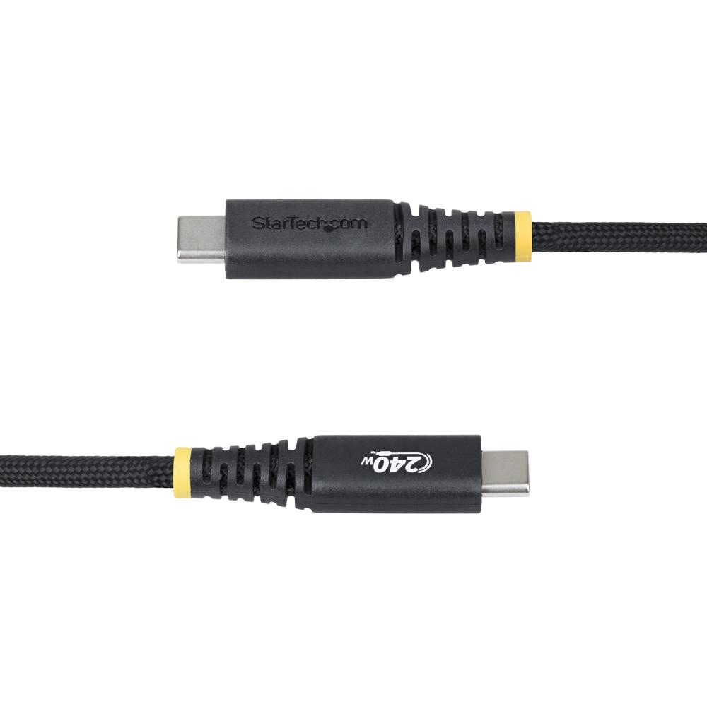 CABLE USB TIPO C A USB TIPO C CON FIJACION POR TORNILLO STARTECH 2M/ MACHO-MACHO/ NEGRO