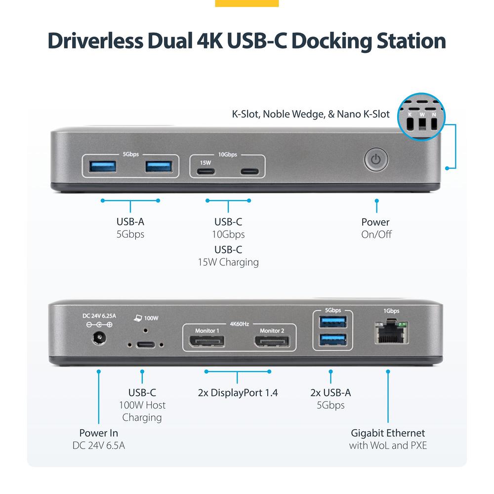 DOCKING STATION STARTECH 10 EN 1