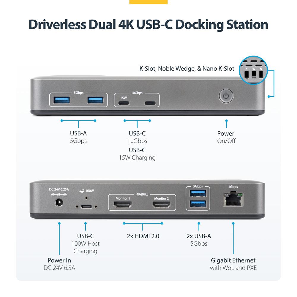 DOCKING STATION STARTECH 10 EN 1