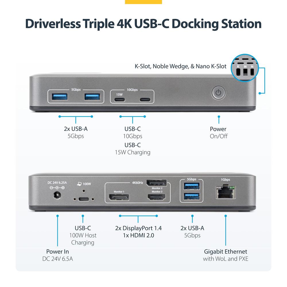 DOCKING STATION STARTECH 11 EN 1
