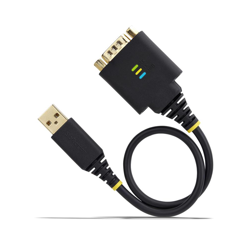 CABLE USB TIPO A A RS232 DB9 STARTECH 0.30M/ MACHO-MACHO/ NEGRO