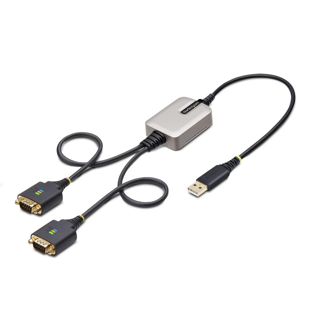 CABLE USB TIPO A A 2X RS232 DB9 STARTECH 0.60M/ MACHO-MACHO