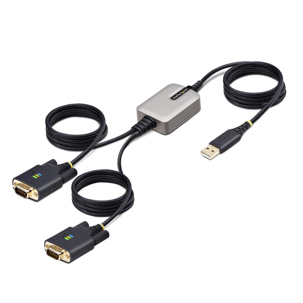CABLE USB TIPO A A 2X RS232 DB9 STARTECH 4M/ MACHO-MACHO