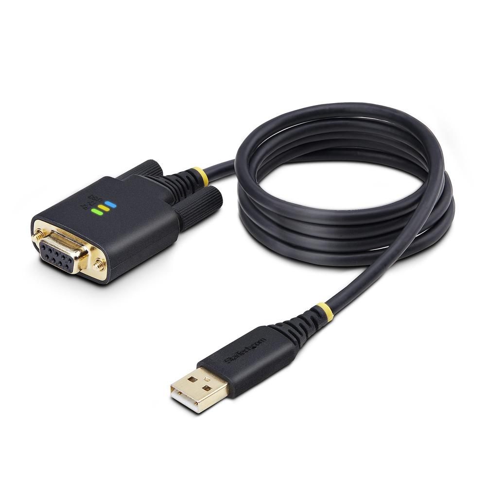 CABLE USB TIPO A A RS232 DB9 STARTECH 1M/ MACHO-HEMBRA/ NEGRO