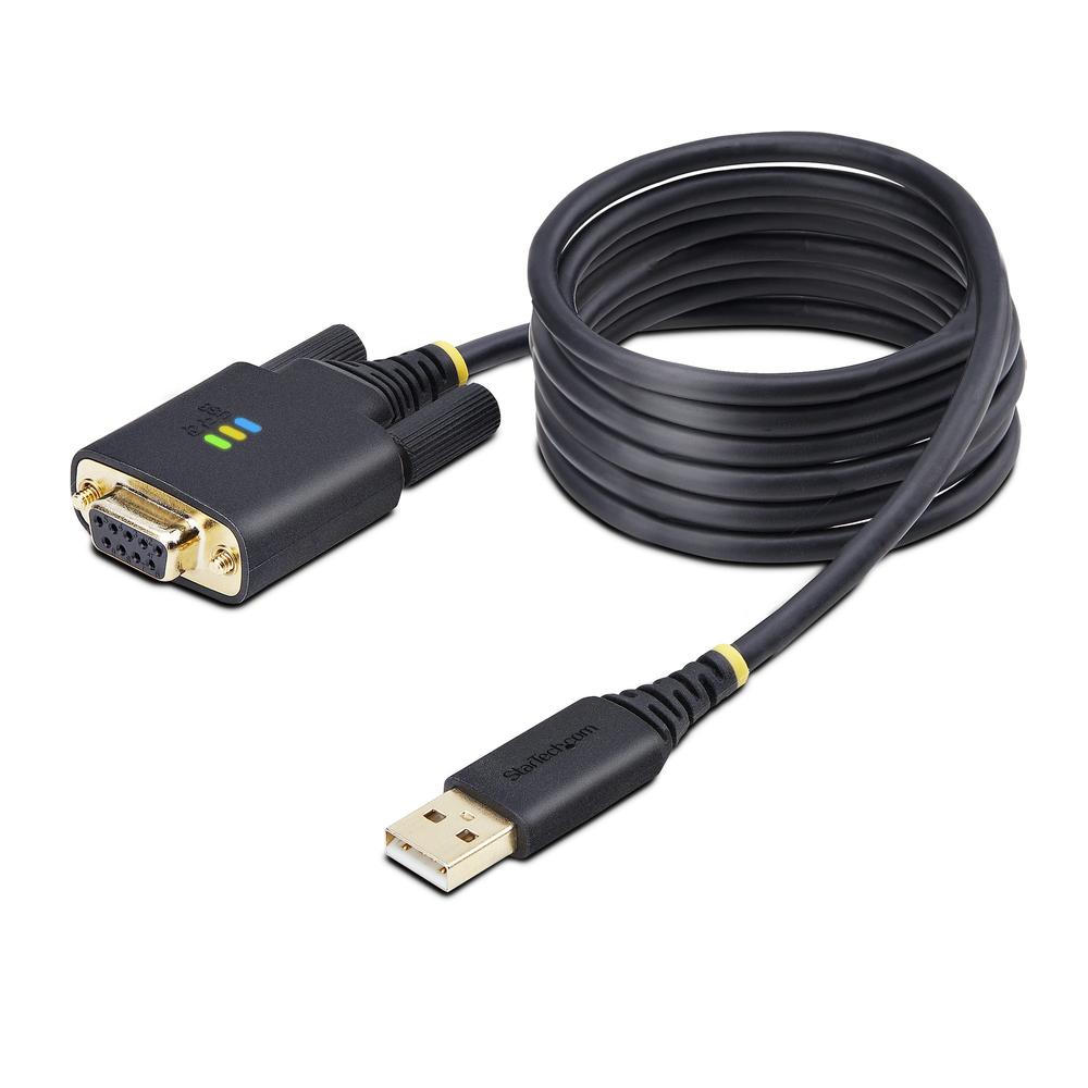 CABLE USB TIPO A A RS232 DB9 STARTECH 2M/ MACHO-HEMBRA/ NEGRO