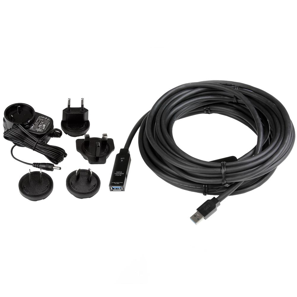 CABLE USB TIPO A STARTECH 10M/ MACHO-HEMBRA/ NEGRO