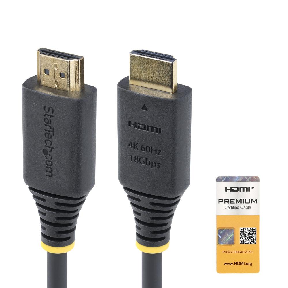 CABLE HDMI 4K PREMIUM STARTECH 1M/ MACHO-MACHO/ NEGRO