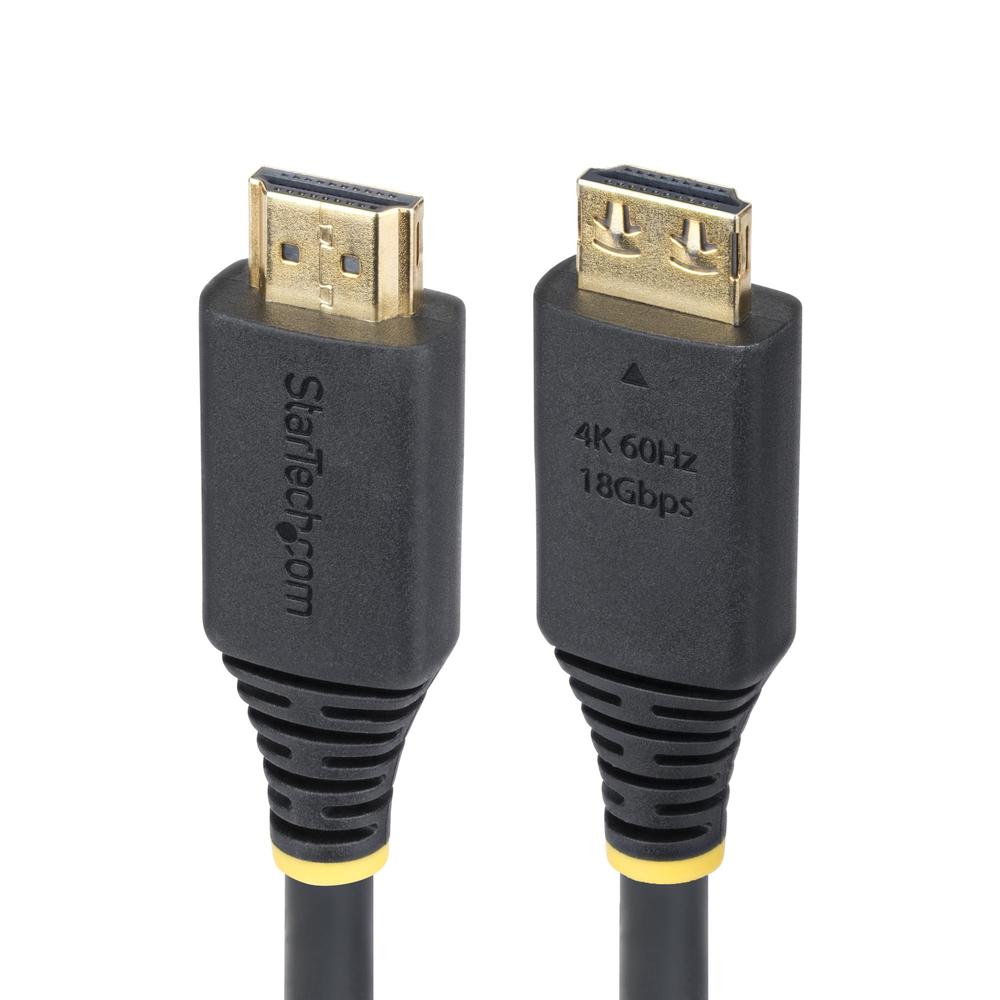 CABLE HDMI 4K CON AGARRE STARTECH 1M/ MACHO-MACHO/ NEGRO