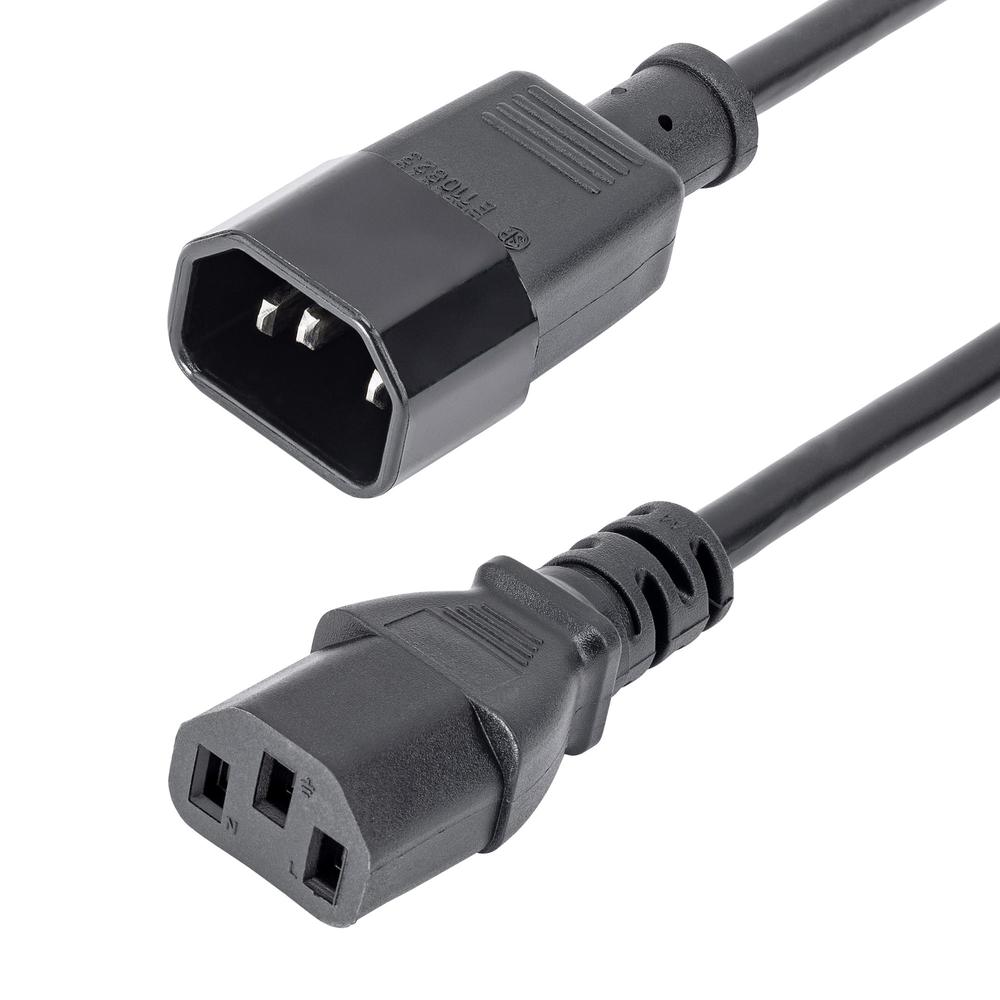 CABLE IEC C14 A IEC C13 STARTECH 1M/ MACHO-HEMBRA/ NEGRO