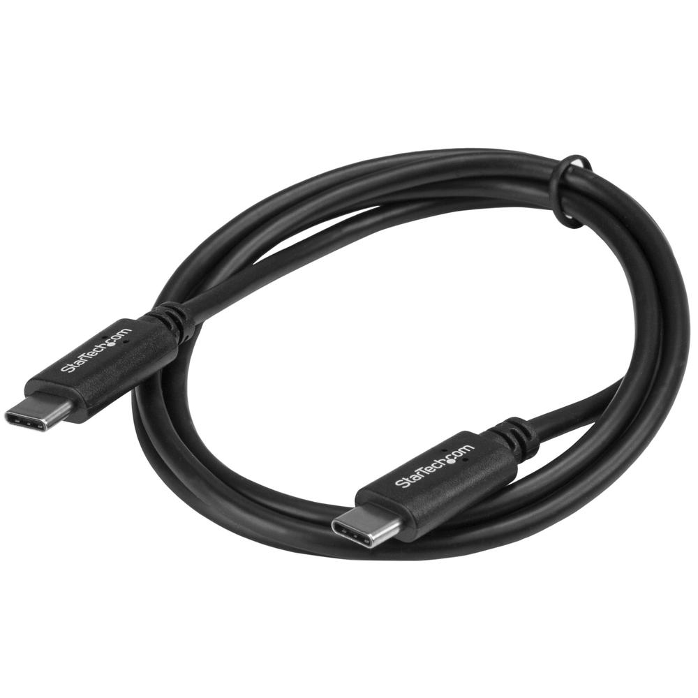 CABLE USB TIPO C STARTECH 1M/ MACHO-MACHO/ NEGRO