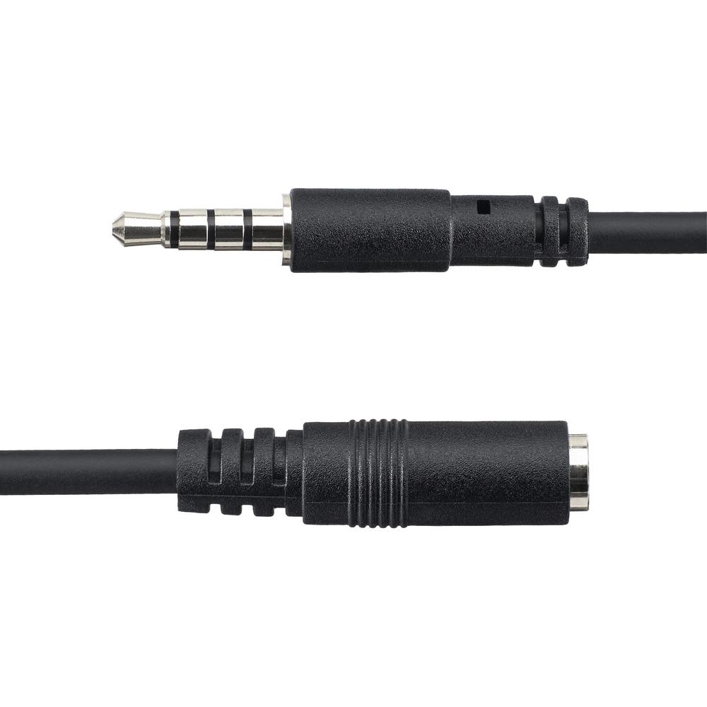 CABLE MINI JACK 3.5MM STARTECH 1M/ MACHO-HEMBRA/ NEGRO