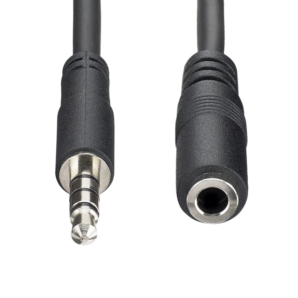 CABLE MINI JACK 3.5MM STARTECH 1M/ MACHO-HEMBRA/ NEGRO