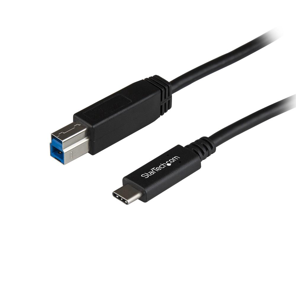 CABLE USB TIPO C A USB TIPO B STARTECH 1M/ MACHO-MACHO/ NEGRO