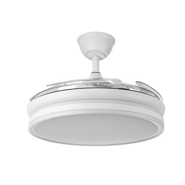 Ventilador bayomo 59w 6890lm Blanco 4 Aspas Desp. 32/47x55/108 D.3 Color.motor Dc.remoto