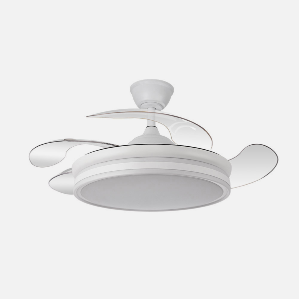 Ventilador bayomo 59w 6890lm Blanco 4 Aspas Desp. 32/47x55/108 D.3 Color.motor Dc.remoto