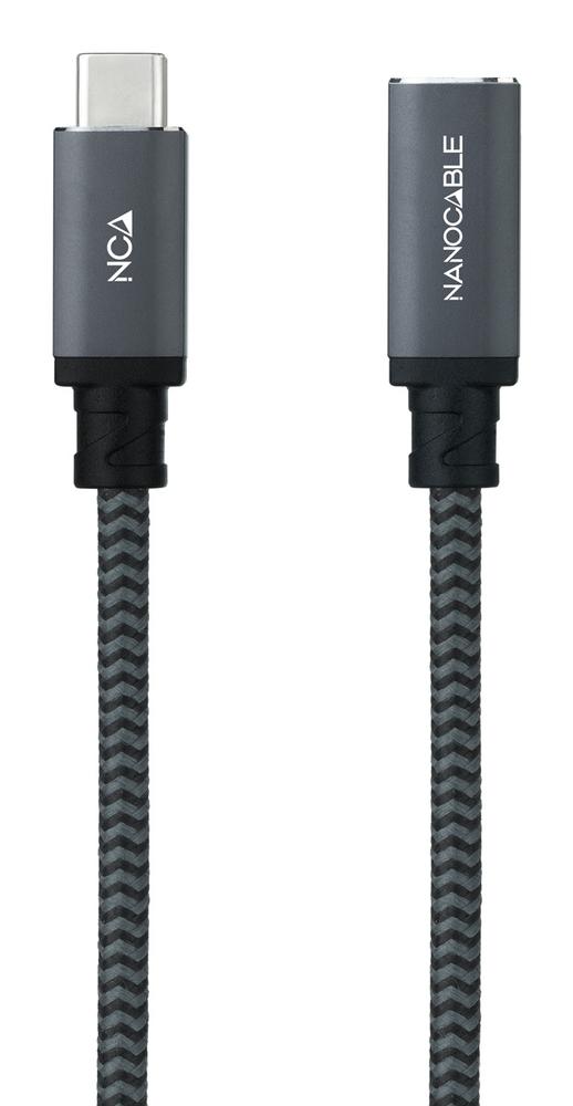 CABLE PROLONGADOR NANOCABLE USB 3.2 GEN2X2 20GB 100W C/M-H 1.5M ALARGADOR USB-C ALGODON