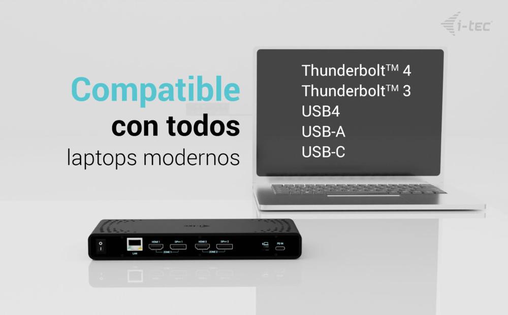 DOCKING STATION I-TEC 12 EN 1 + CARGADOR UNIVERSAL 85W