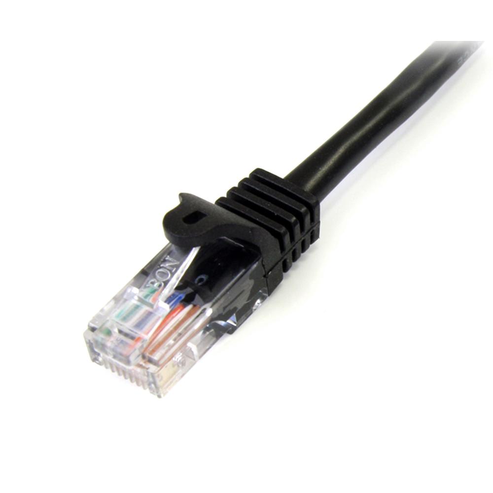 CABLE DE RED STARTECH LATIGUILLO RJ45 U/UTP CAT5E 2M NEGRO