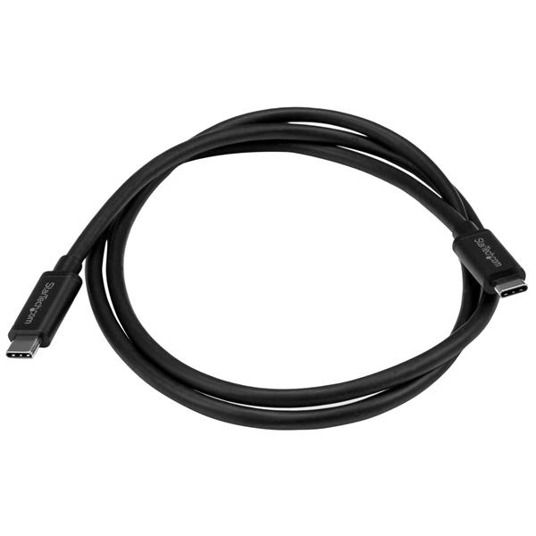 CABLE USB TIPO C STARTECH 1M/ MACHO-MACHO/ NEGRO