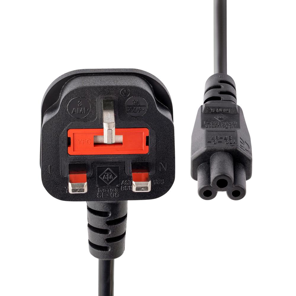 CABLE BS1363 A C5 STARTECH 1M/ MACHO-HEMBRA/ NEGRO