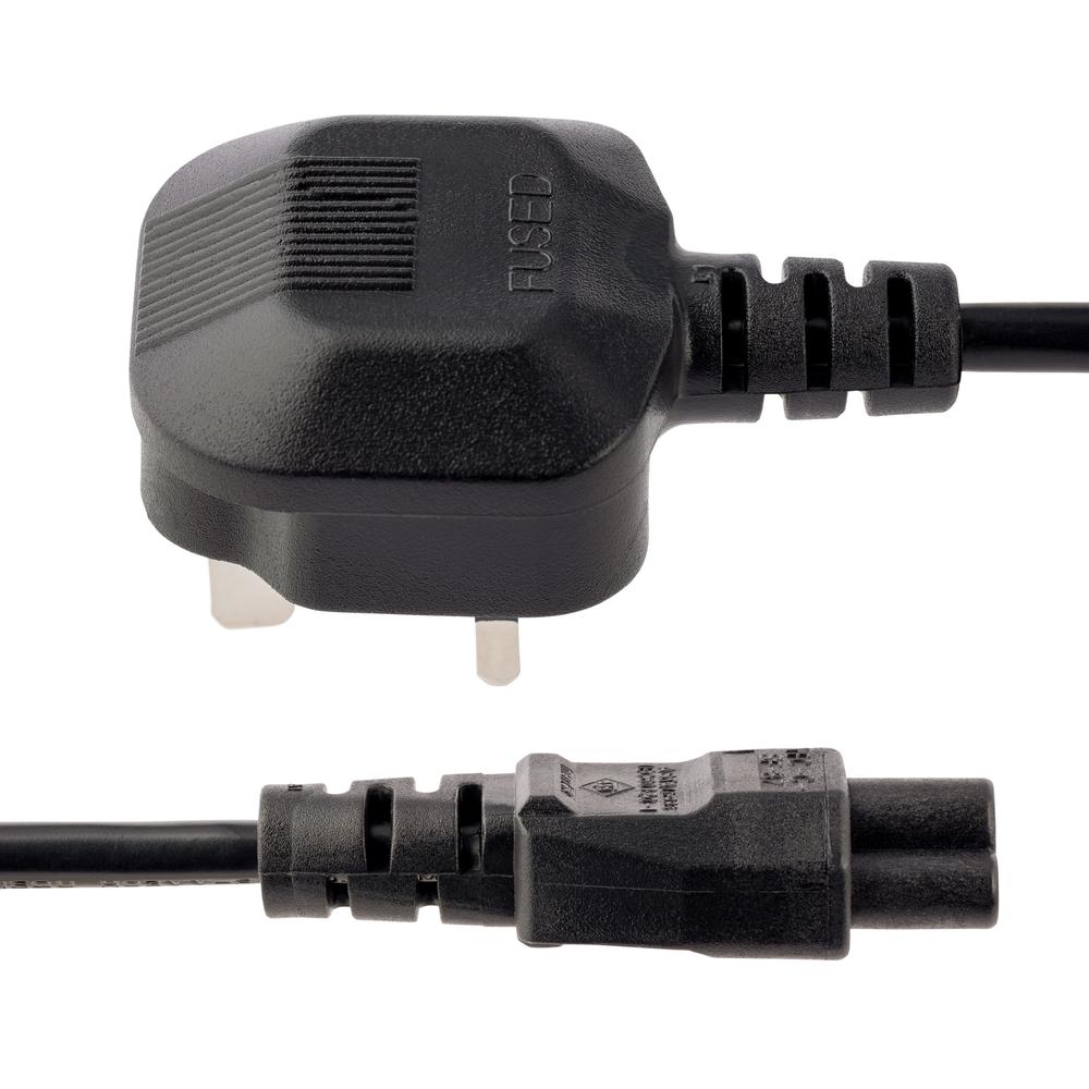 CABLE BS1363 A C5 STARTECH 1M/ MACHO-HEMBRA/ NEGRO
