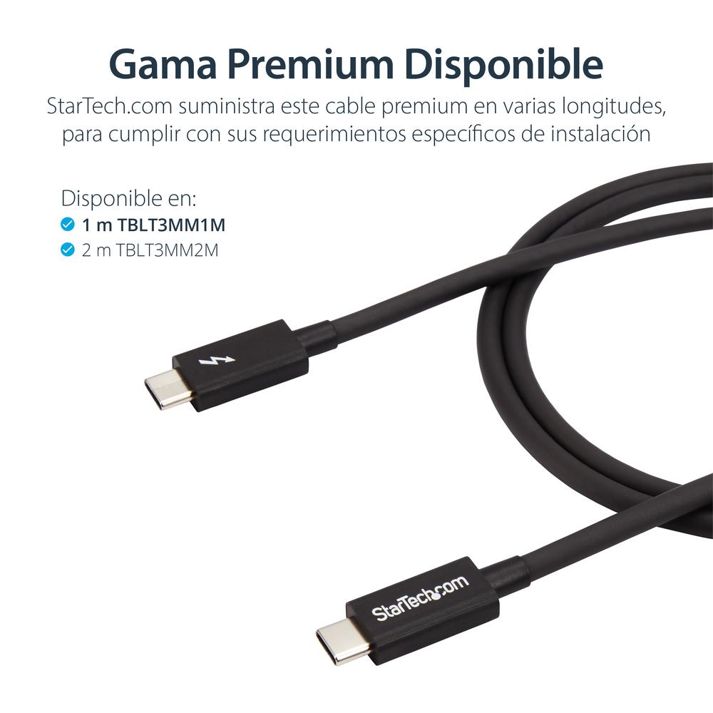 CABLE USB TIPO C STARTECH 1M/ MACHO-MACHO/ NEGRO