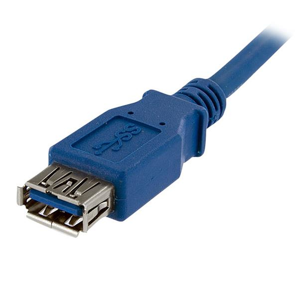 CABLE USB TIPO A STARTECH 1M/ MACHO-HEMBRA/ AZUL