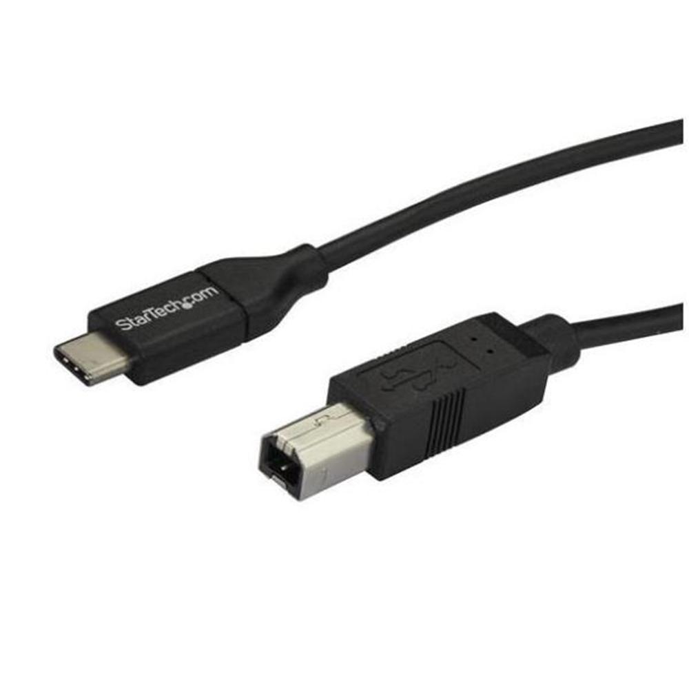 CABLE USB TIPO C A USB TIPO B STARTECH 2M/ MACHO-MACHO/ NEGRO