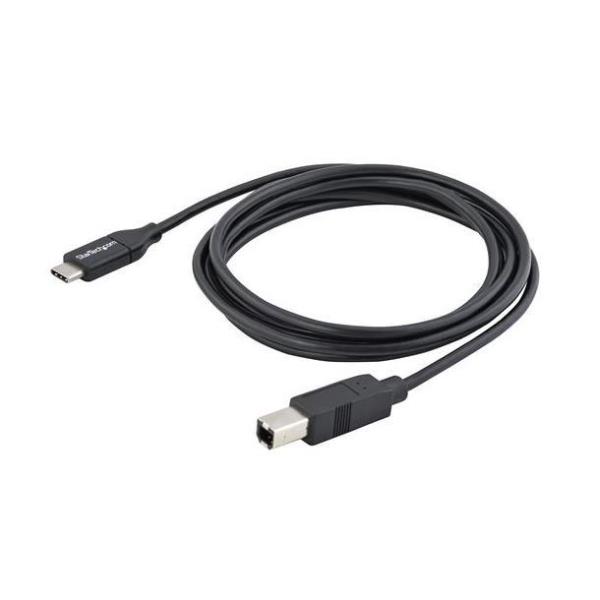 CABLE USB TIPO C A USB TIPO B STARTECH 2M/ MACHO-MACHO/ NEGRO