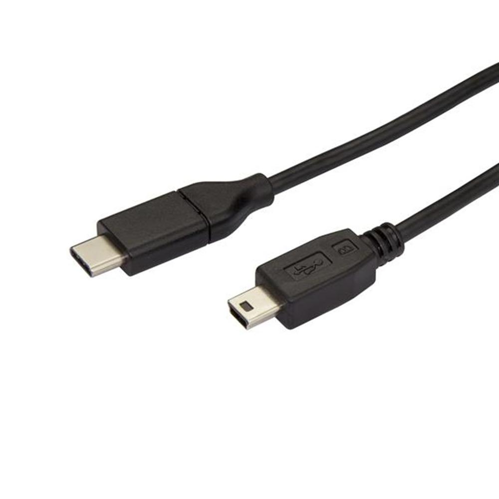 CABLE USB TIPO C A MINI USB TIPO B STARTECH 2M/ MACHO-MACHO/ NEGRO