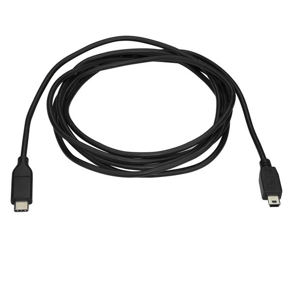 CABLE USB TIPO C A MINI USB TIPO B STARTECH 2M/ MACHO-MACHO/ NEGRO