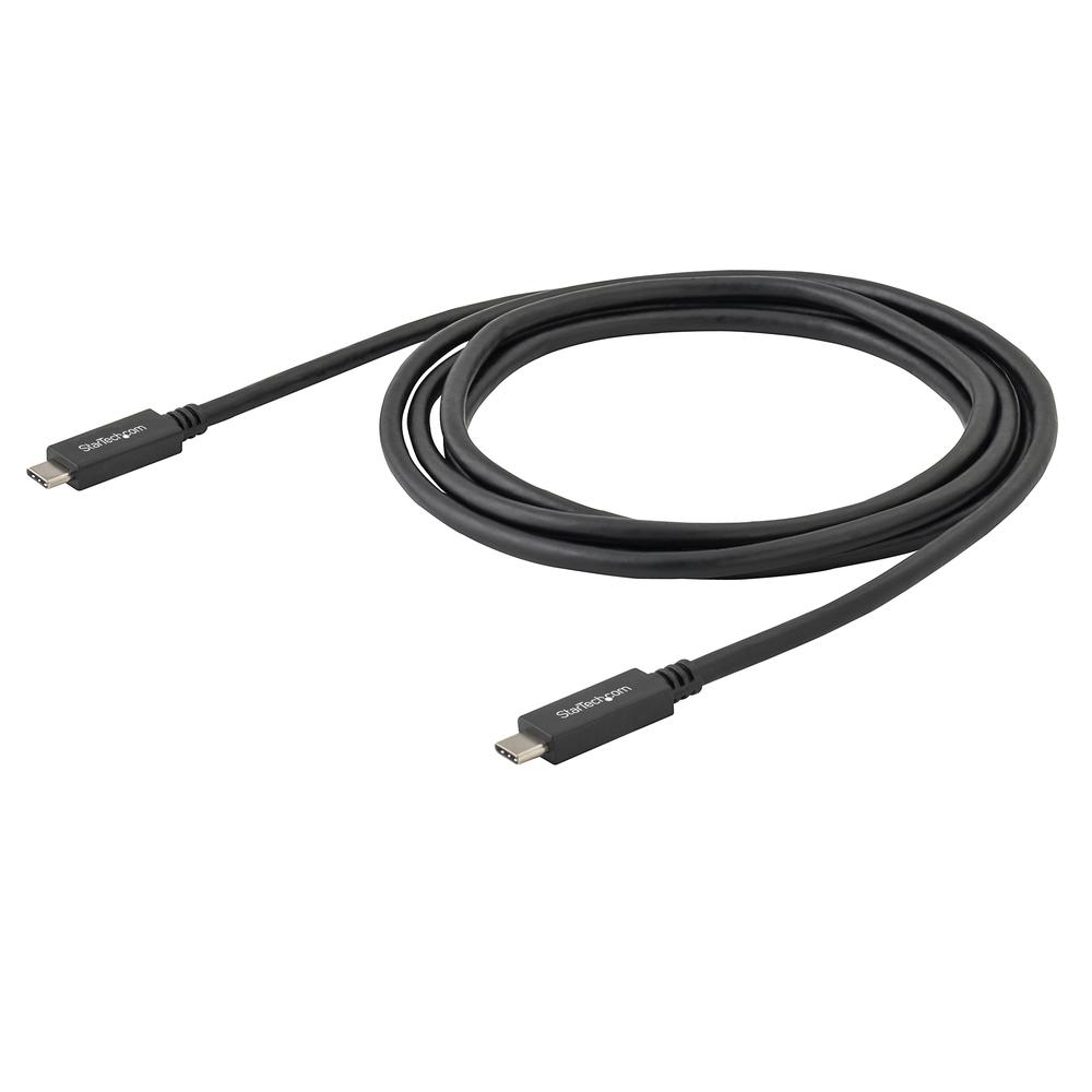 CABLE USB TIPO C STARTECH 2M/ MACHO-MACHO/ NEGRO