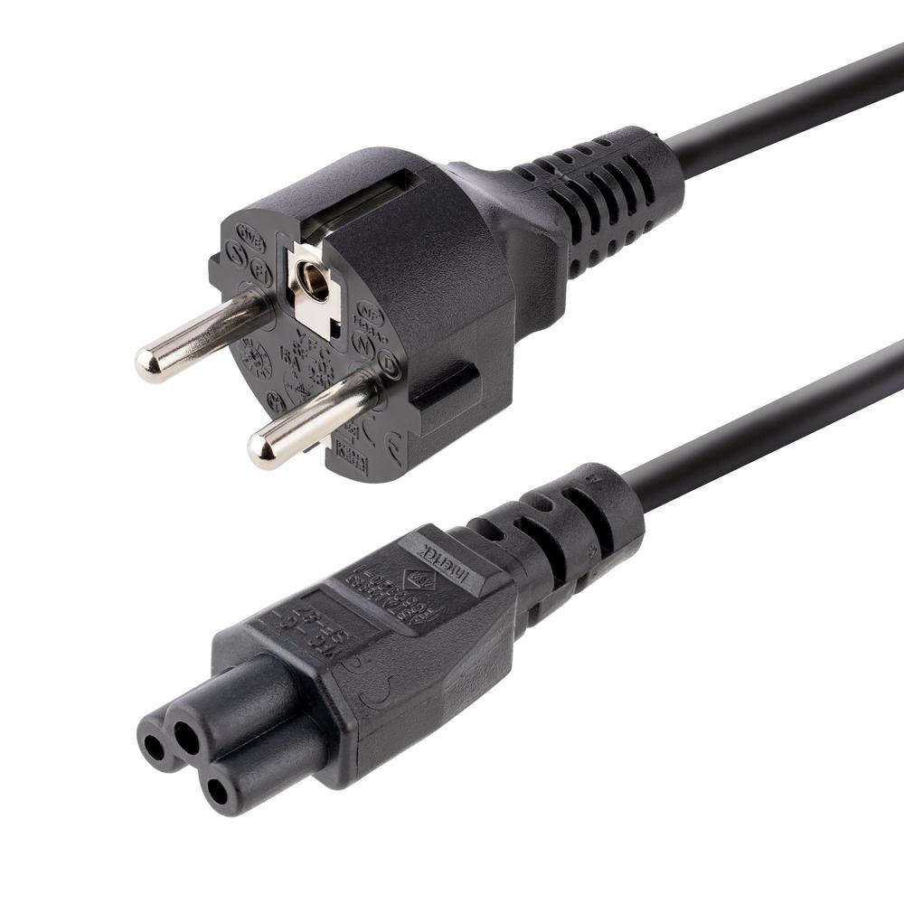 CABLE SCHUKO A C5 STARTECH 2M/ MACHO-HEMBRA/ NEGRO