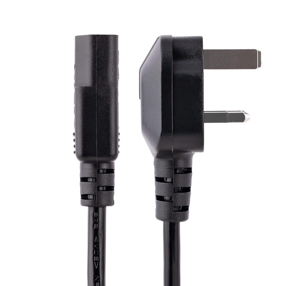CABLE BS1363 A C13 STARTECH 3M/ MACHO-HEMBRA/ NEGRO