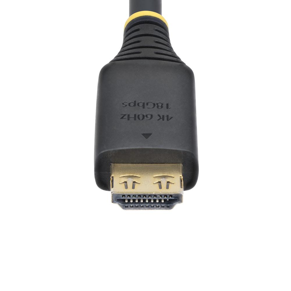 CABLE HDMI 4K CON AGARRE STARTECH 5M/ MACHO-MACHO/ NEGRO