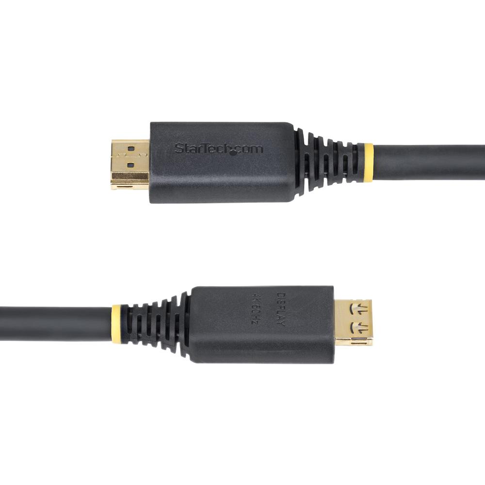 CABLE HDMI 4K CON AGARRE STARTECH 15M/ MACHO-MACHO/ NEGRO