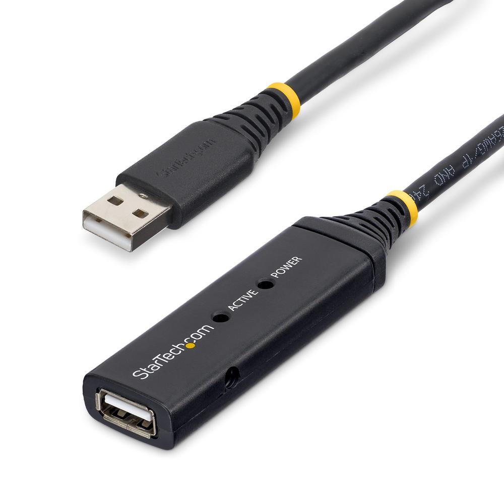 CABLE USB TIPO A STARTECH 25M/ MACHO-HEMBRA/ NEGRO
