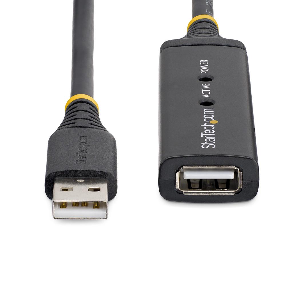 CABLE USB TIPO A STARTECH 5M/ MACHO-HEMBRA/ NEGRO