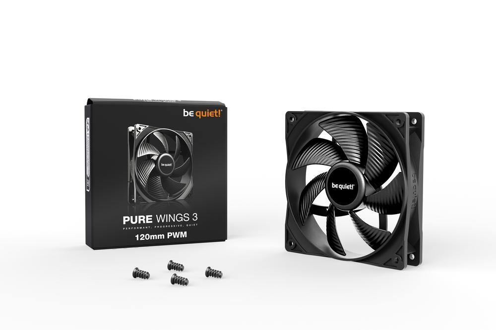 VENTILADOR CAJA BE QUIET! PURE WINGS 3 120MM NEGRO