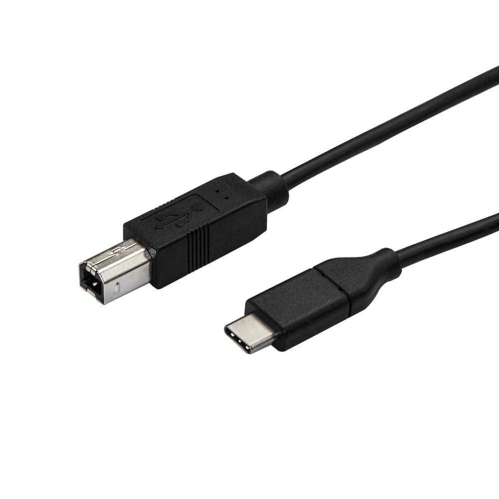 CABLE USB TIPO C A USB TIPO B STARTECH 0.5M/ MACHO-MACHO/ NEGRO