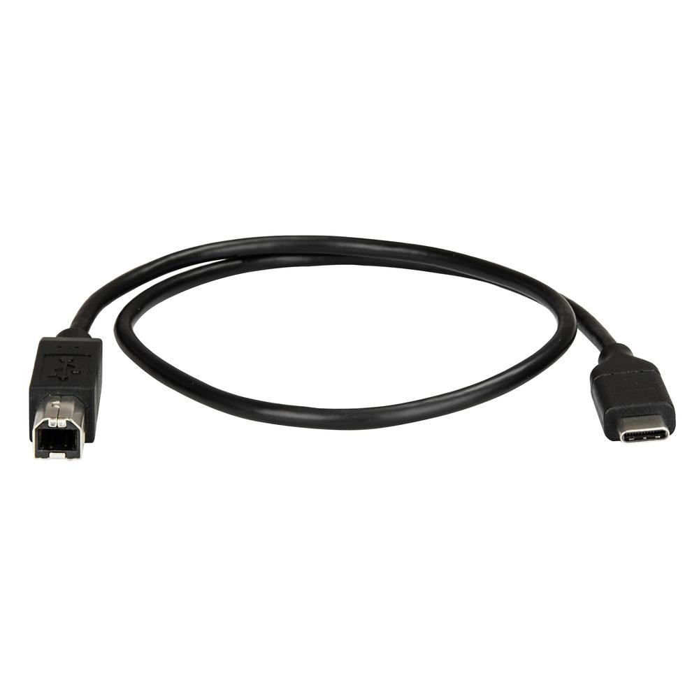 CABLE USB TIPO C A USB TIPO B STARTECH 0.5M/ MACHO-MACHO/ NEGRO