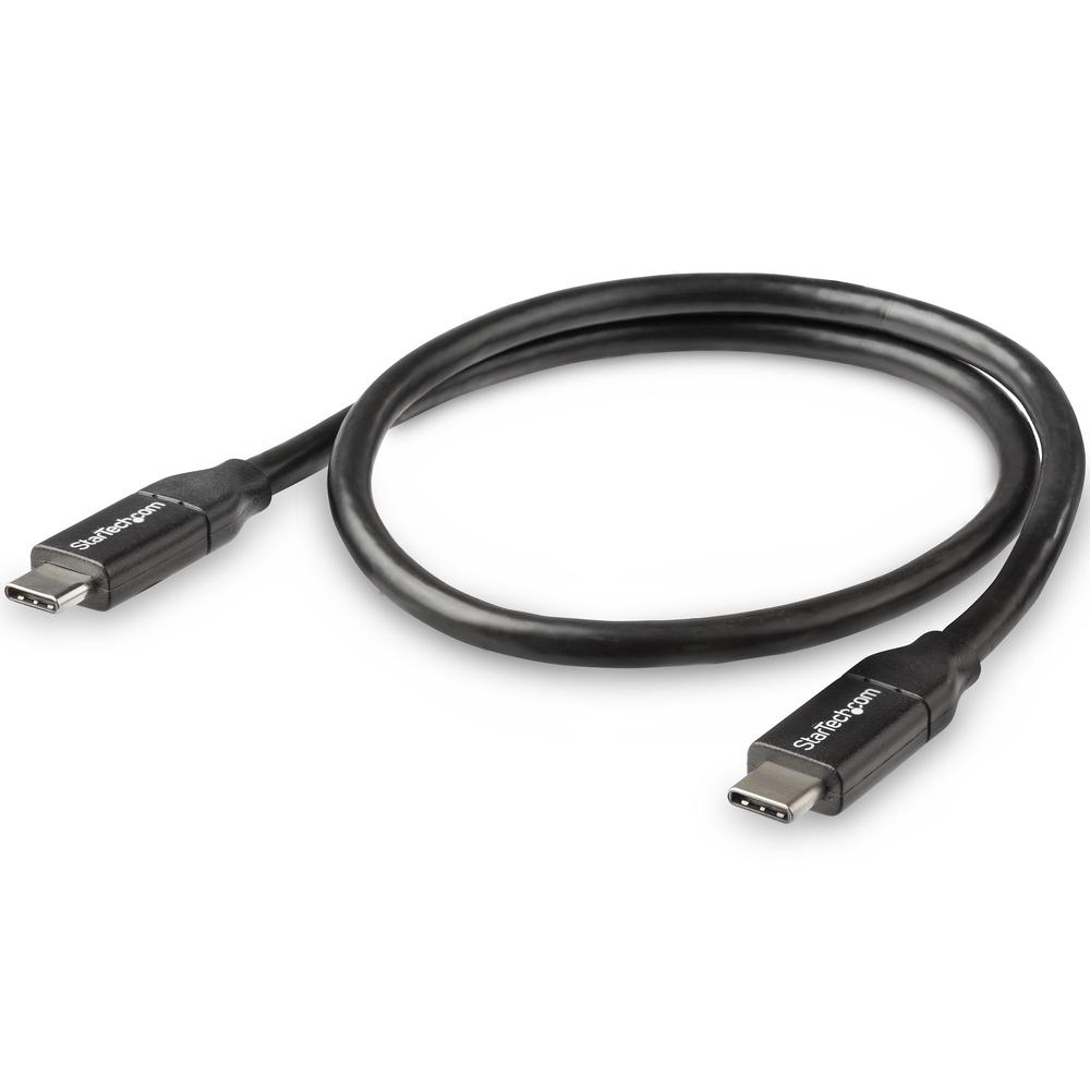 CABLE USB TIPO C STARTECH 0.5M/ MACHO-MACHO/ NEGRO