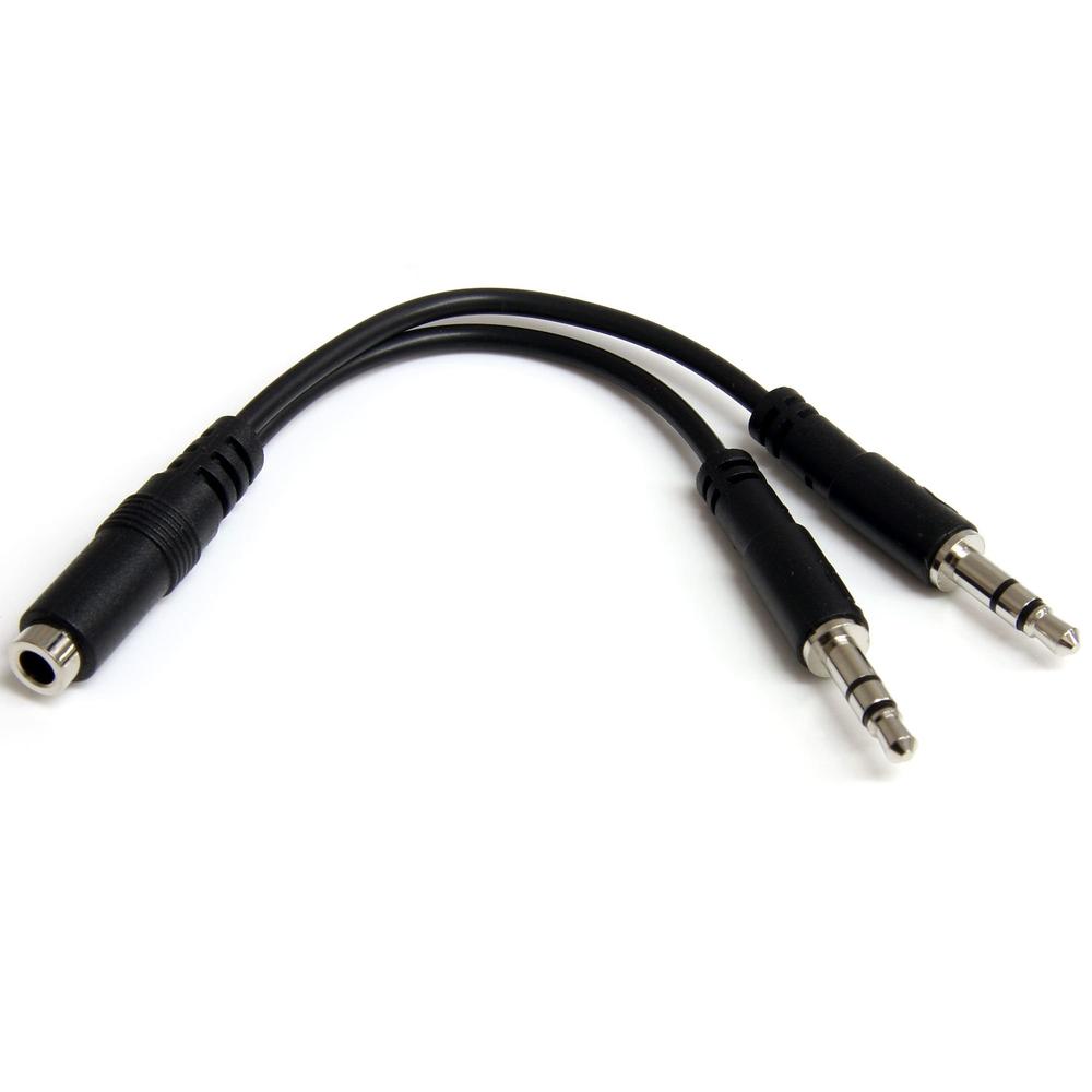 CABLE MINI JACK 3.5MM STARTECH MACHO-HEMBRA/ NEGRO