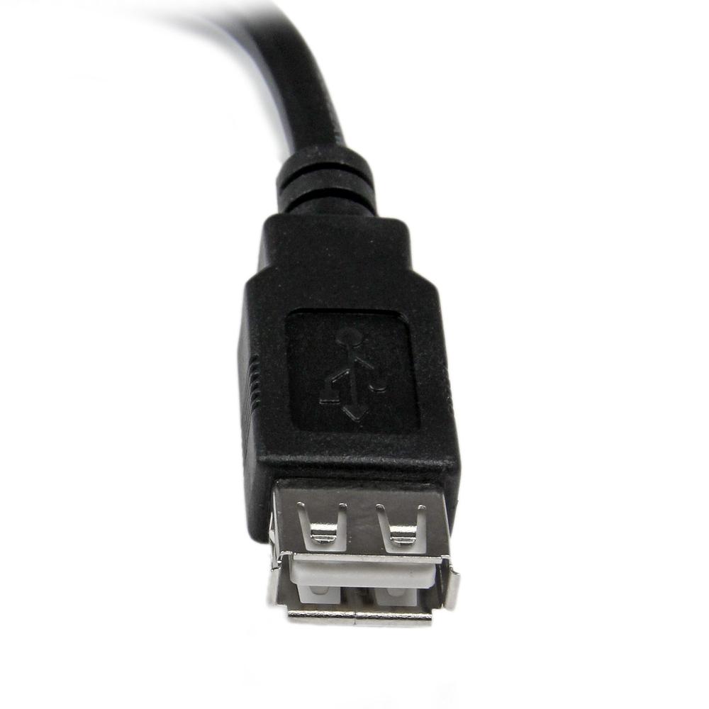 CABLE USB TIPO A STARTECH 0.15M/ MACHO-HEMBRA/ NEGRO