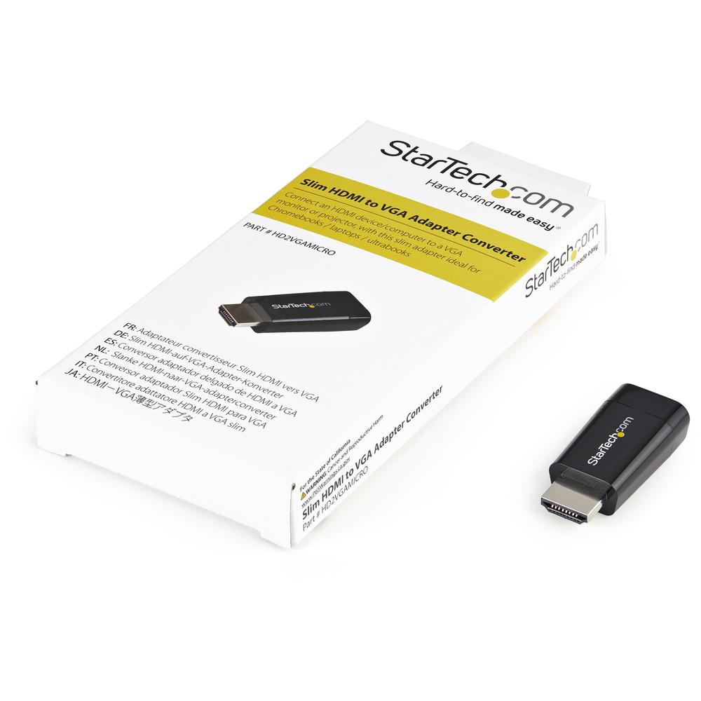 ADAPTADOR HDMI A VGA STARTECH MACHO-HEMBRA/ NEGRO